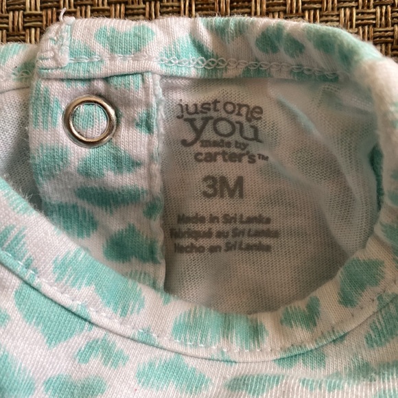 Just One You by Carter's Allover Hearts and Monkey Applique Ruffle Romper 3M - Picture 8 of 8